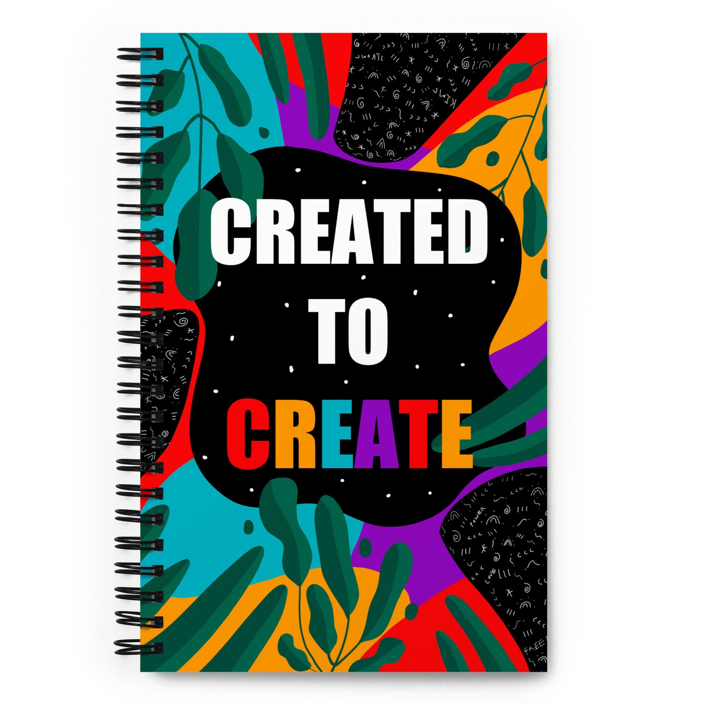 Created To Create Spiral notebook